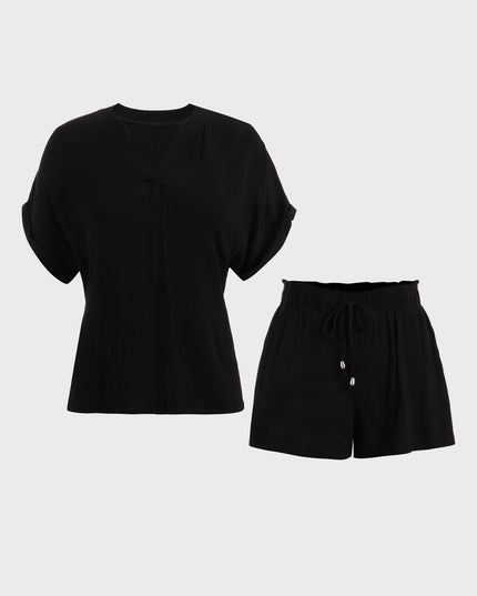 Midsize Leisure Wear Black 2-Piece Set