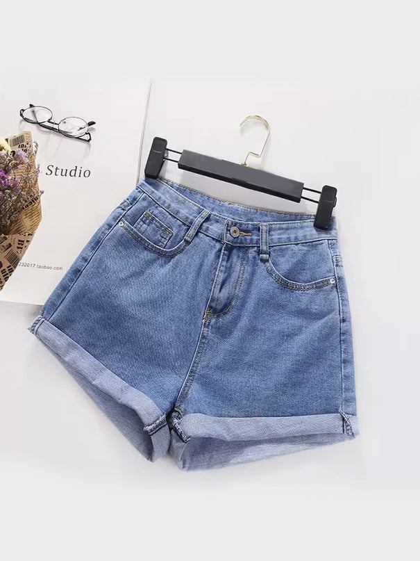 Vintage Chic Denim Shorts