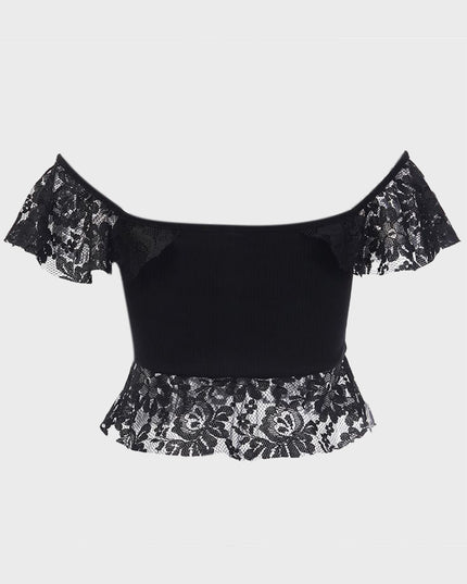 Hollow Lace Top