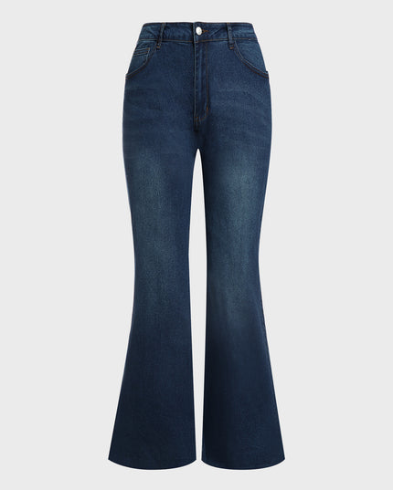 Mid-Rise Tummy Tuck Bootcut Jeans