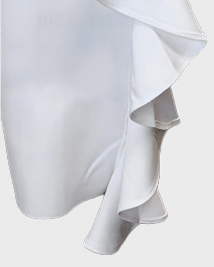 Off-Shoulder Ruffle Midi Dress
