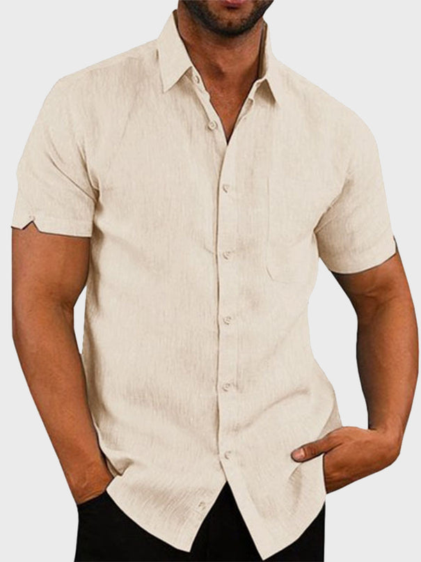 Sunny Vibes Short Sleeve Button Shirt