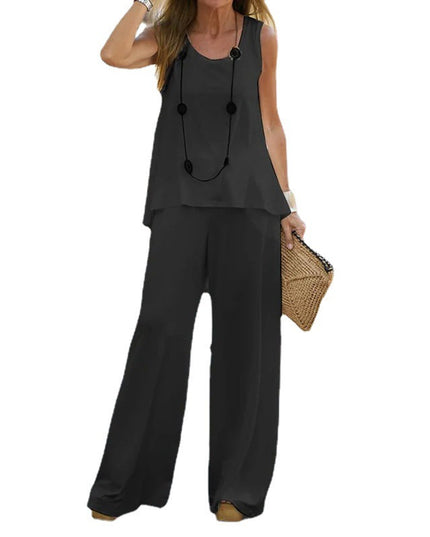 Elevated Elegance High Waisted Trousers Two Piece Suit