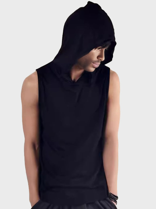 Summer Hooded Sleeveless Tee