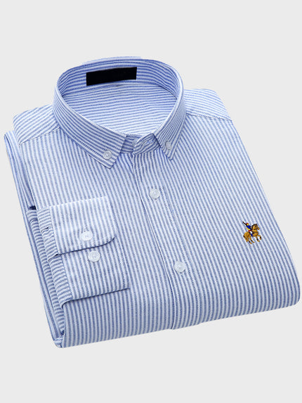 European Cotton Long-Sleeve Shirt