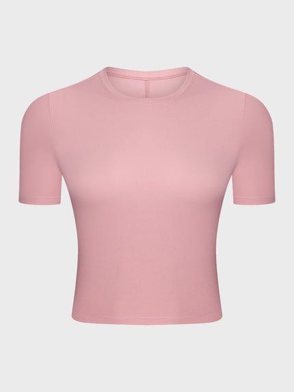 Nude Breathable Yoga Tee for Women