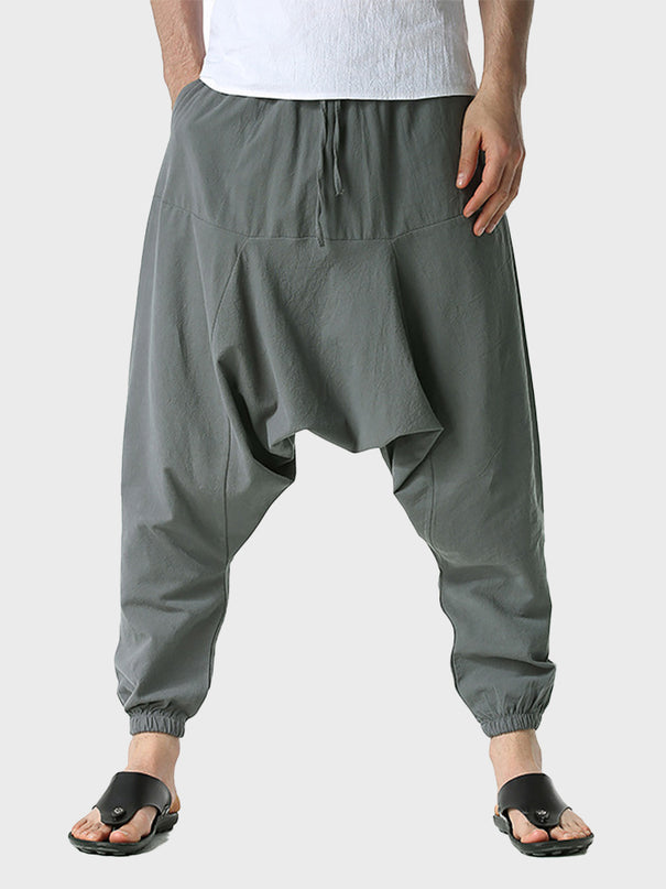 Cotton and Linen Loose Pants