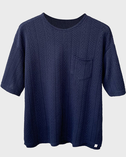 Retro Twist Knit T-shirt