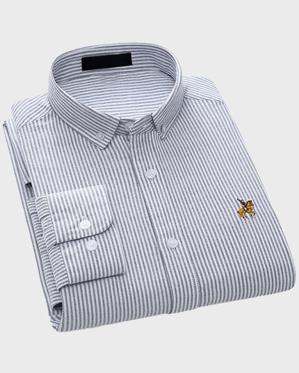European Cotton Long-Sleeve Shirt