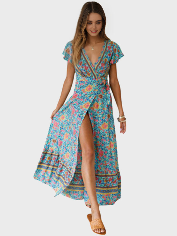 Vacation Print Summer Dress
