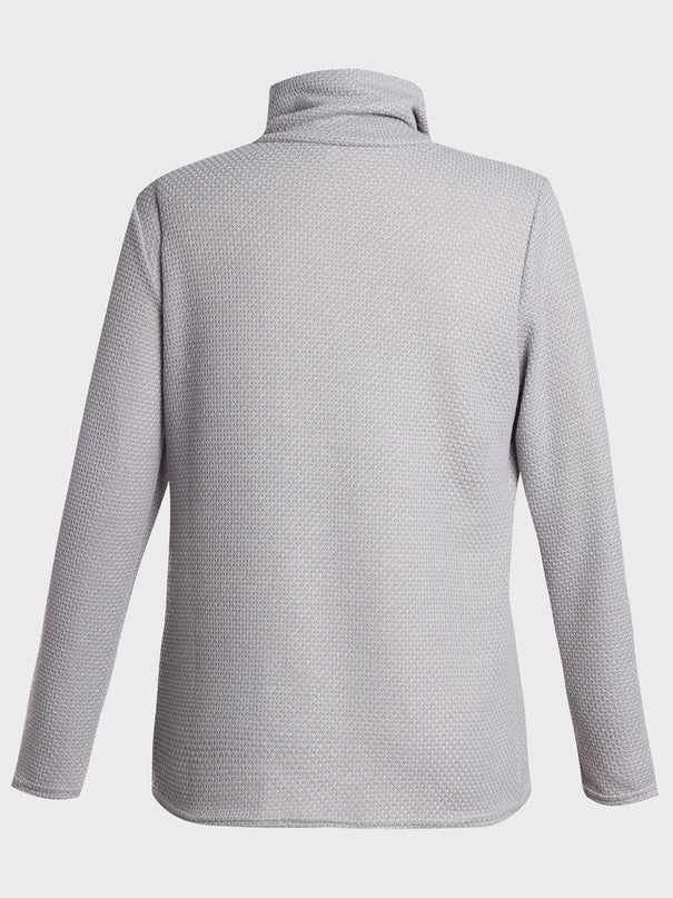 Buttoned Bliss Turtleneck Sweater