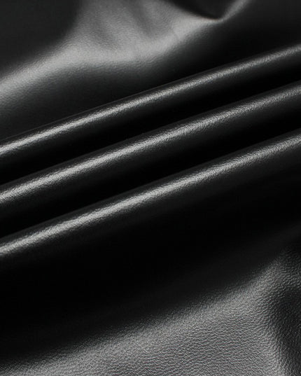 Backless Strap Leather Slit Dress
