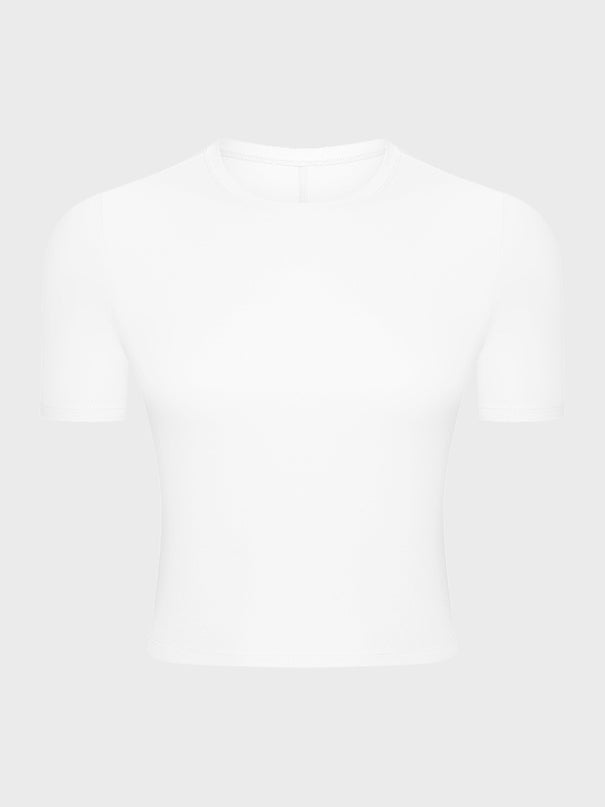 Nude Breathable Yoga Tee for Women