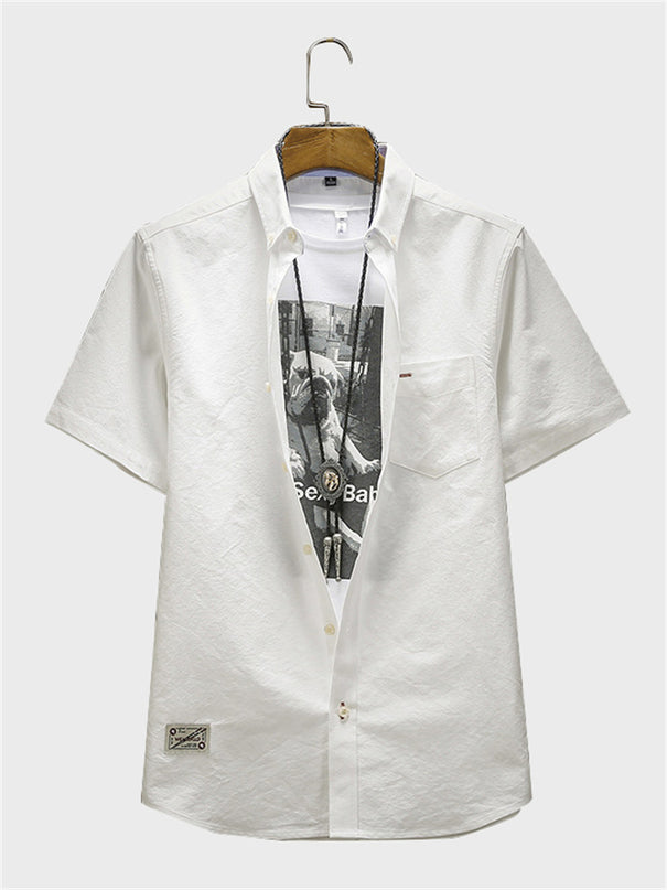 Casual Cotton Oxford Shirt