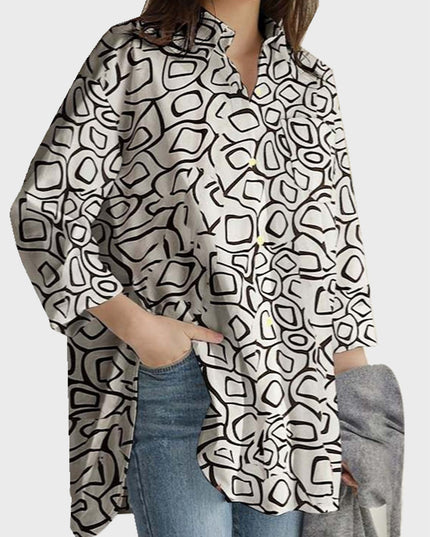 Spring Office Printed Tunic