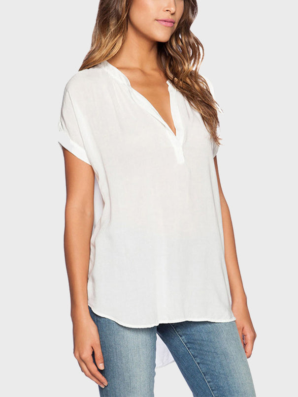 V Neck Chiffon Top