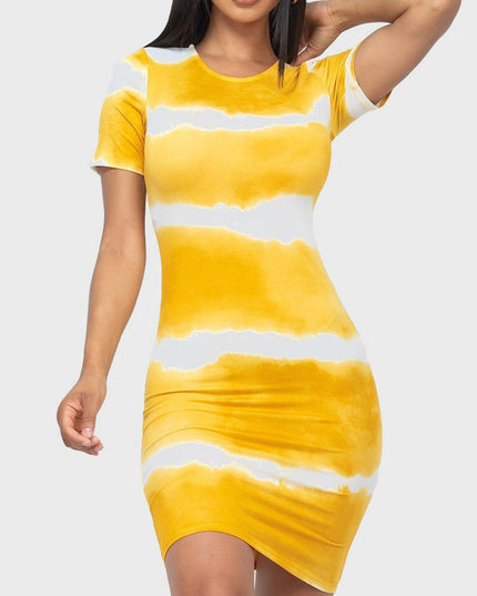 Curve Charm Striped Dress
