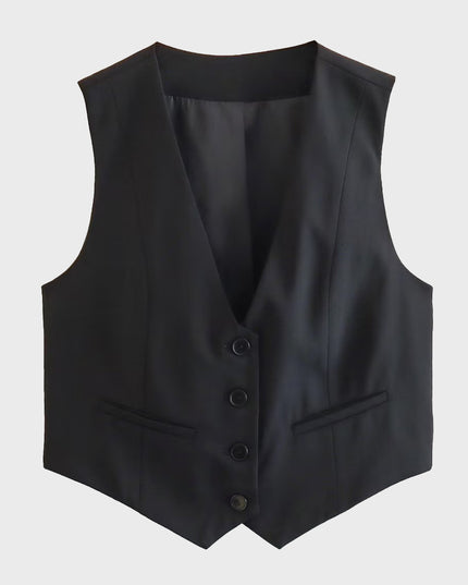 Single-Breasted Suit Vest