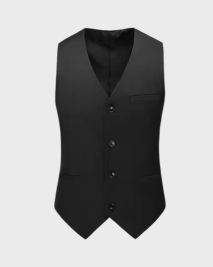 Men Vest Mens Casual Suit V-necked Slim Fit Vests