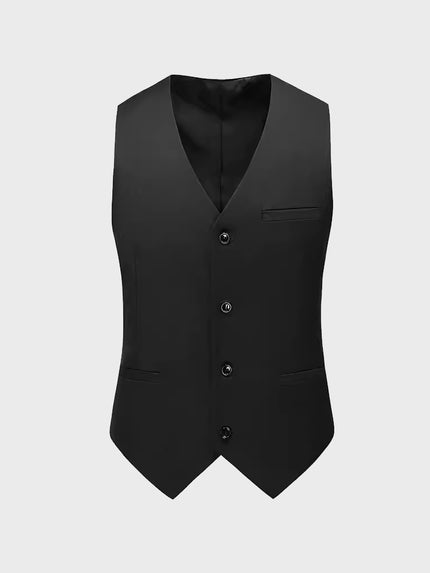Men Vest Mens Casual Suit V-necked Slim Fit Vests