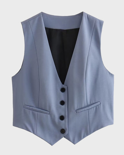 Single-Breasted Suit Vest