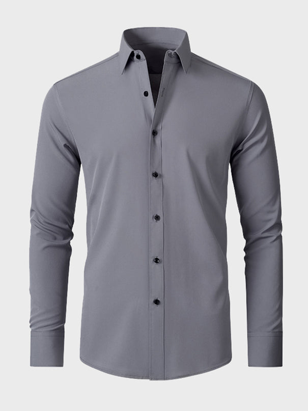 Streamlined Business Stretch Shirt for Men
