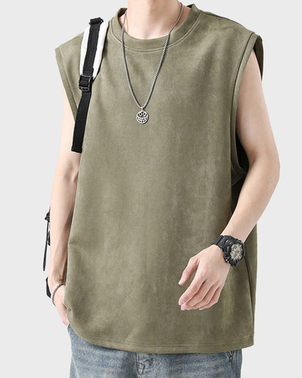 Summer Suede Sleeveless Pullover
