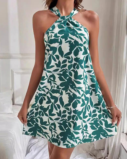 Leaf Luxe Summer Dress