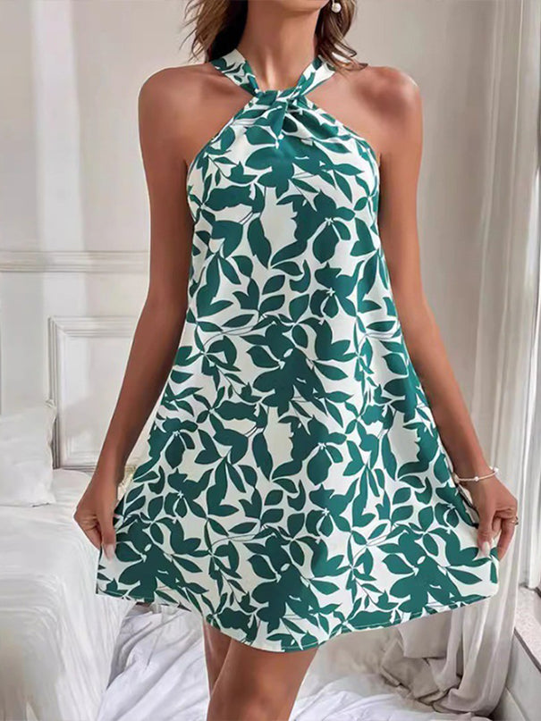 Leaf Luxe Summer Dress