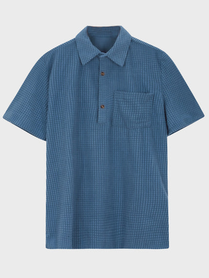 Plaid Polo Shirt for Men