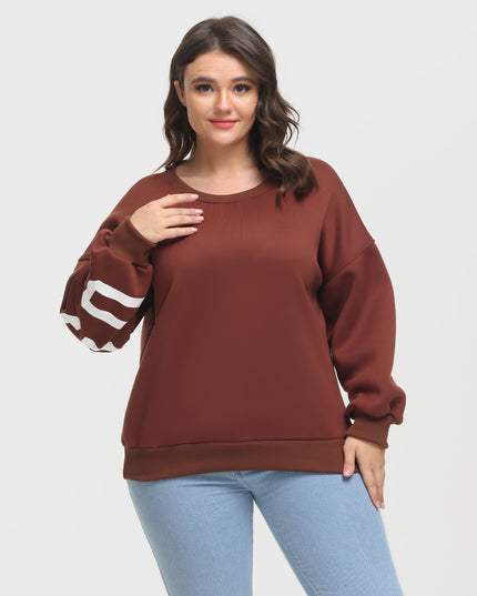 Midsize Casual Fleece Long Sleeve Sweatshirt