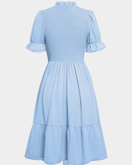 Midsize Luxe Shirring Mini Nap Dress