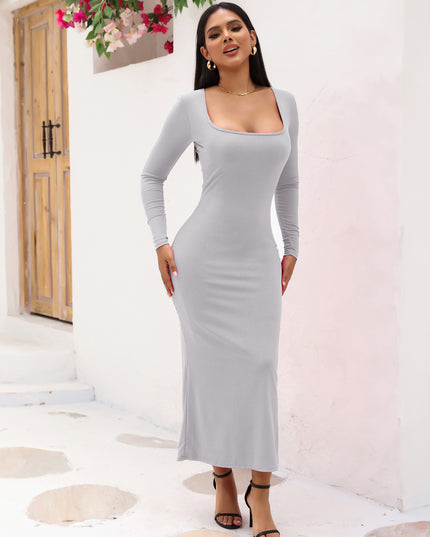 Midsize Goddess Maxi Dress With Built-in Shapewear