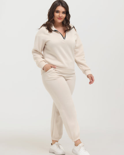 Midsize Long Sleeve Fleece Sweatershirt and Jogger Pants Set