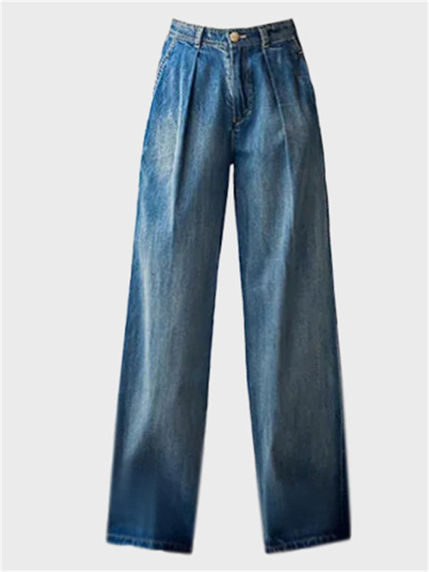 Vintage High-Waisted Wide-Leg Jeans