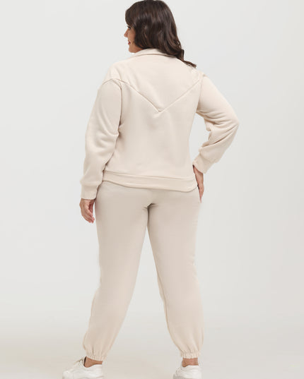 Midsize Long Sleeve Fleece Sweatershirt and Jogger Pants Set