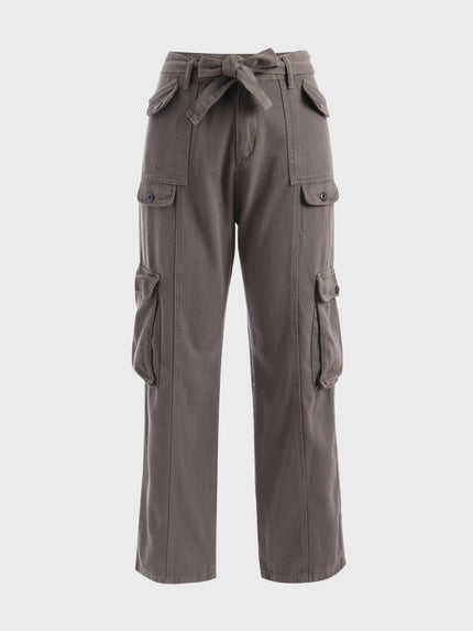 Pantalones cargo con bolsillo multifuncional So Chic de tamaño mediano 