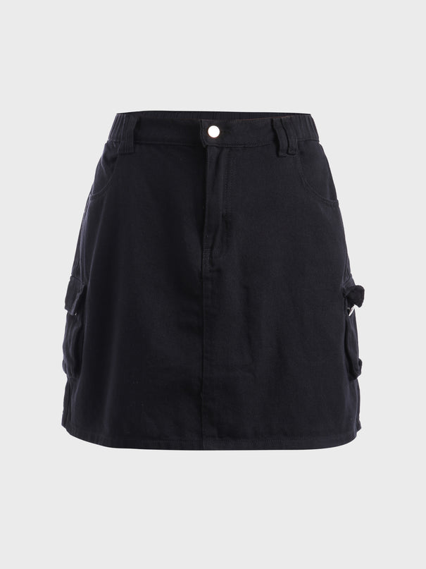 Minifalda cargo estilo chic de tamaño mediano 