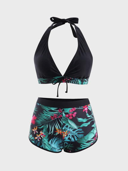Midsize Holiday Time Print 2-Piece Swimsuit