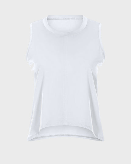 Camiseta sin mangas de yoga sin mangas, holgada y agradable para la piel, de tamaño mediano 