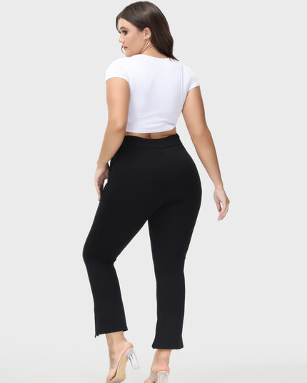 High-Waisted Skinny Stretch Pencil Pants with Pockets