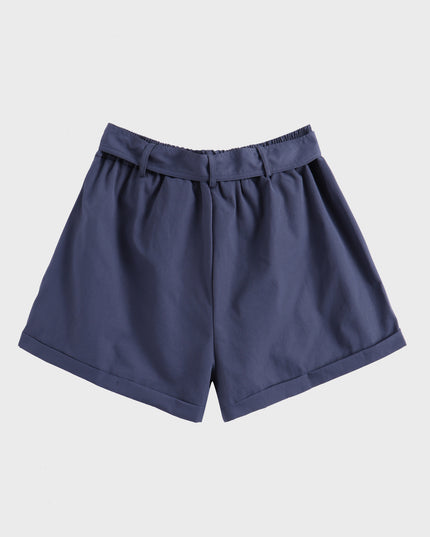 Midsize Casual High-Waist Bow Shorts