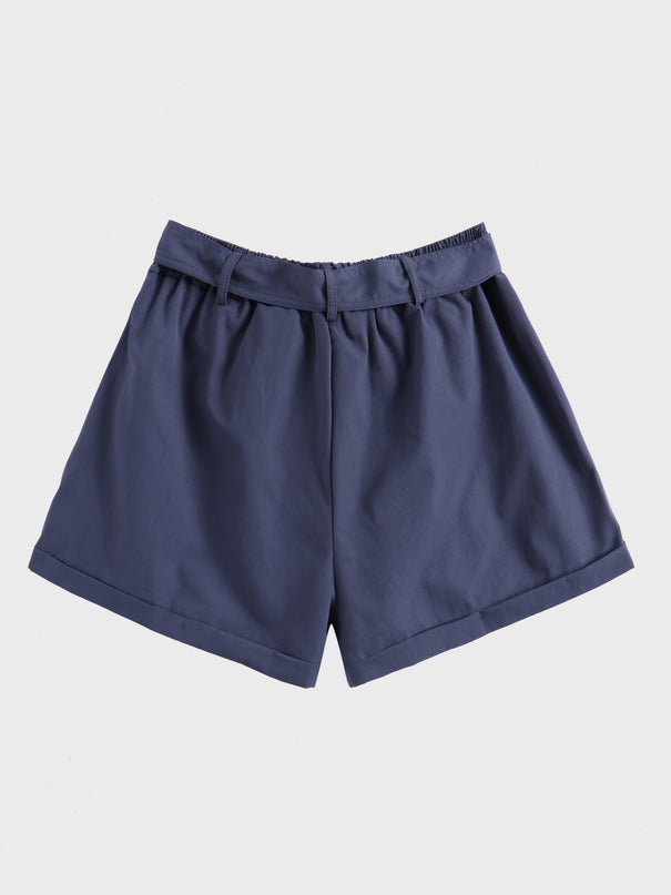 Midsize Casual High-Waist Bow Shorts