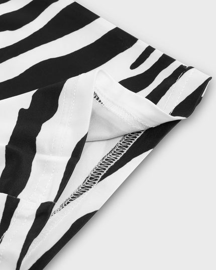 Midsize Popping Personality Zebra Print Pants