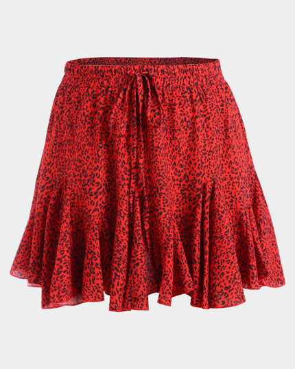 Midsize Cute Meet Ruffle Pleated Mini Skirt