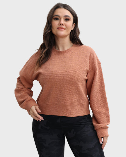 Midsize Loose Versatile Casual Sports Pullover Sweatshirt
