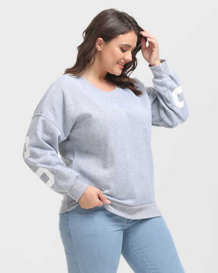 Midsize Casual Fleece Long Sleeve Sweatshirt
