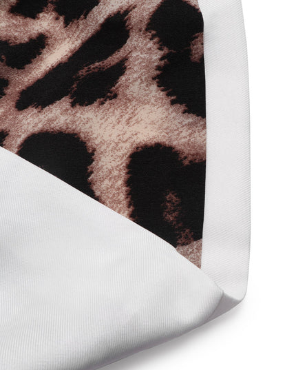 Leopard Print Single Button Blazer