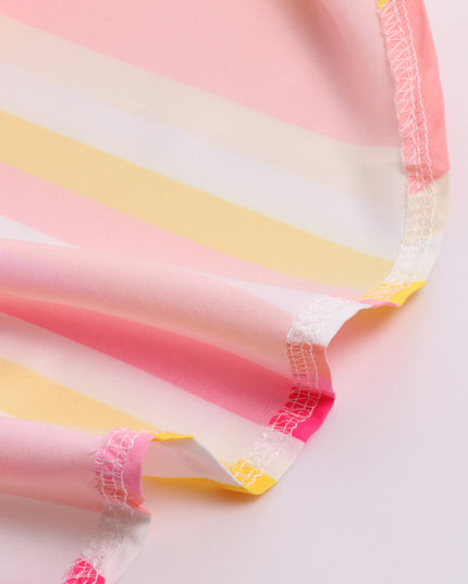 Midsize Bright Colorblock Strips Camisole