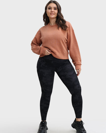 Midsize Loose Versatile Casual Sports Pullover Sweatshirt